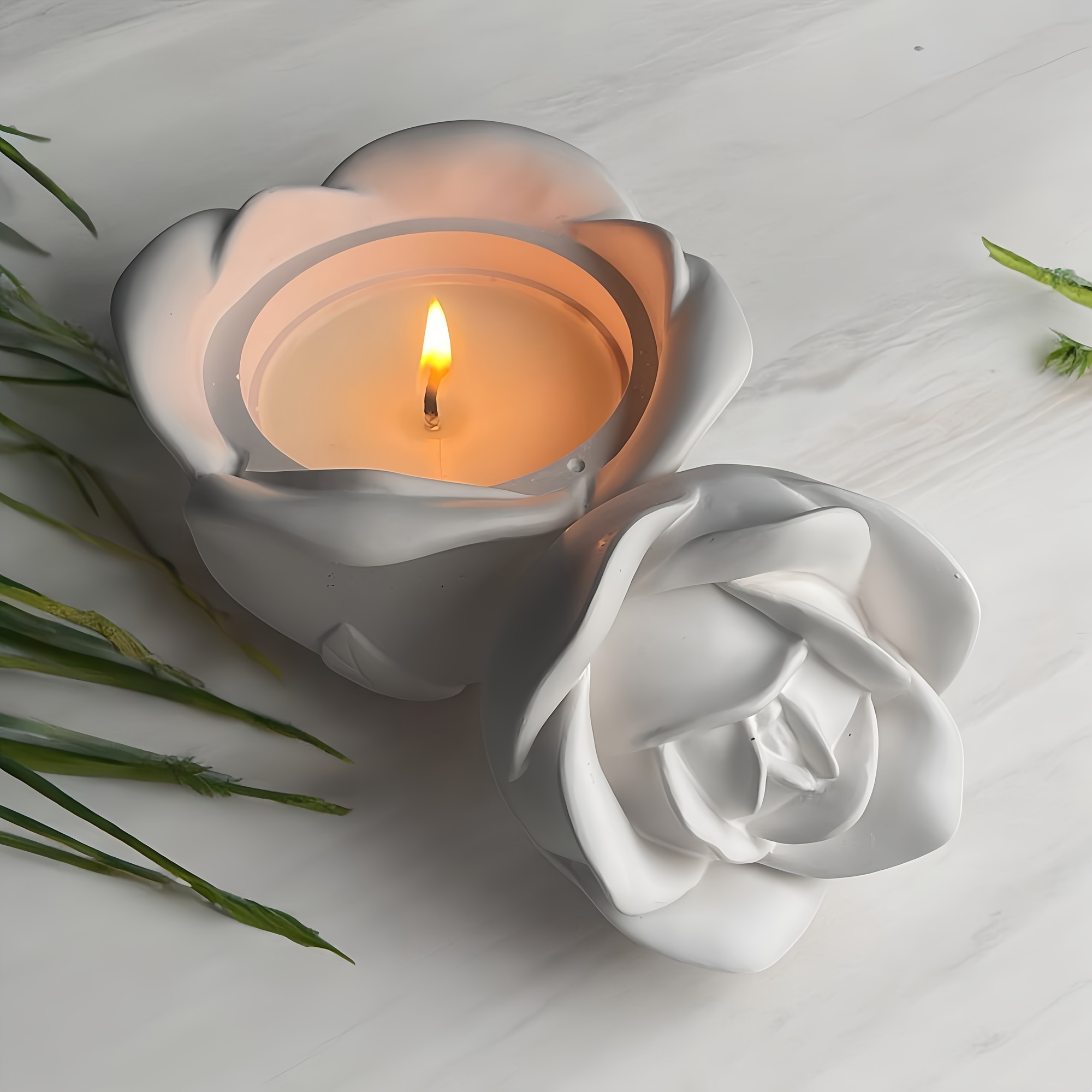 Juego de 2 piezas de moldes de - Candle Molds reseña y precio
