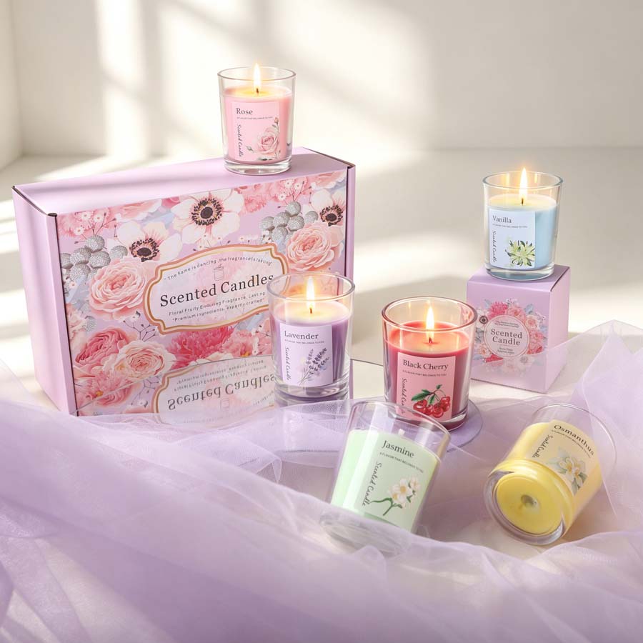 Set de Regalo de Velas Aromáti - Candle Fragrance reseña y precio